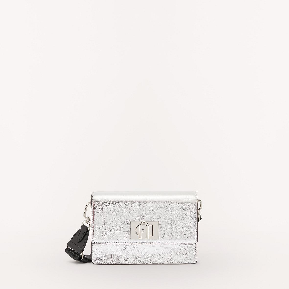 Furla 1927 Soft Mini Bags Silver Black Women South Africa QL5130628